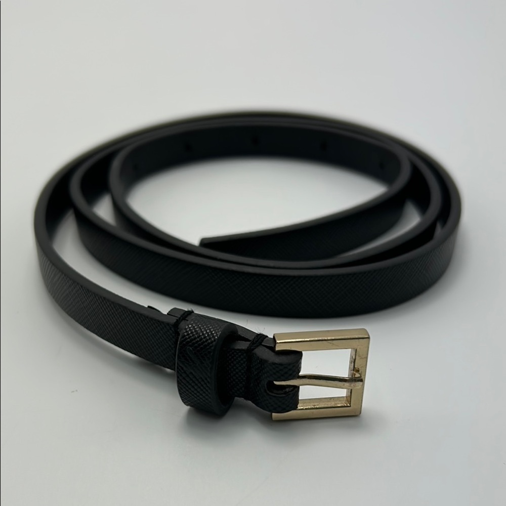 Stanley Black Belt with Gold Buckle
